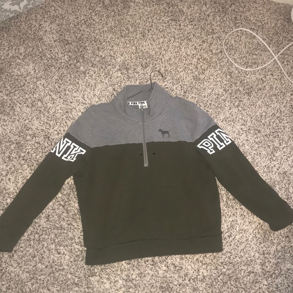 Victoria's secret PINK pullover with a zipper.